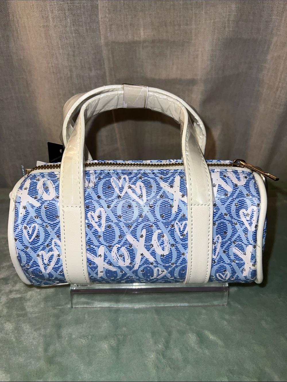 XOXO Blue & White Logo Cylinder Mini Satchel - Picture 6 of 6